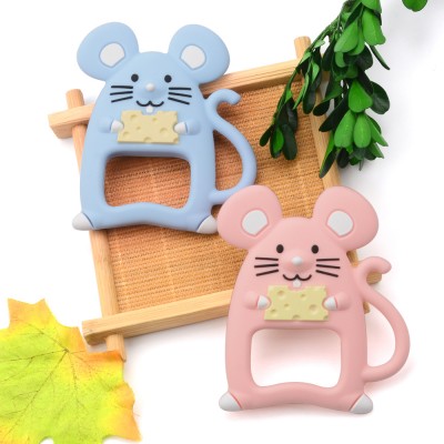 2020 The New Popular Shape BPA Free Food Grade Silicone Animal Mouse Teether