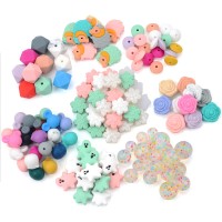 FDA BPA Free Baby Teething Beads Nursing Chewing Silicone Beads