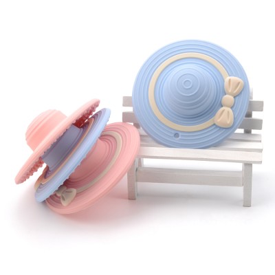 2020 New Straw Hat Silicone Baby Teethers