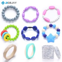 Cheap custom silicone bracelet Lovely Silicone Teething Bracelet for kids