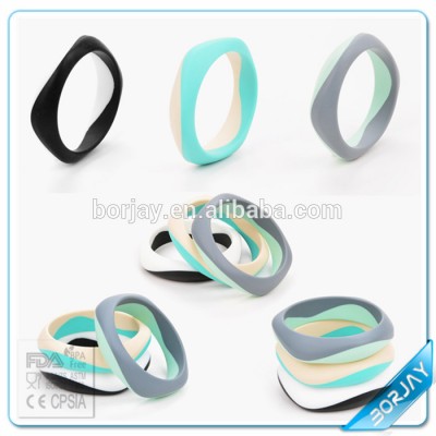 Silicone Teething Bracelet Baby Chewing Silicone Baby Bangle